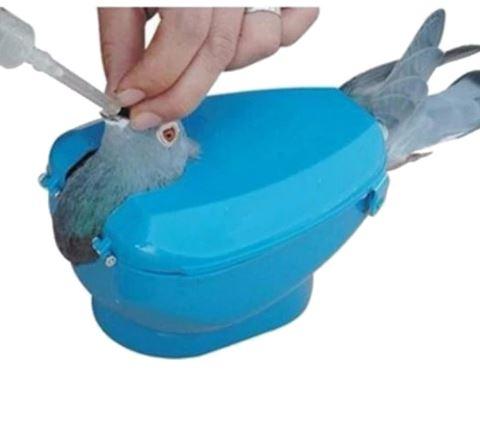 Soporte Fijo para Palomas Mensajeras - Comedero Medicado Ligero Azul - Image 4