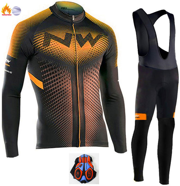 Conjunto de Jersey Ciclismo Manga Larga