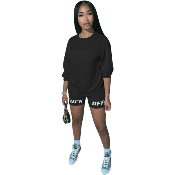 Conjunto Casual de Dos Piezas con Estampado de Letras - Image 18