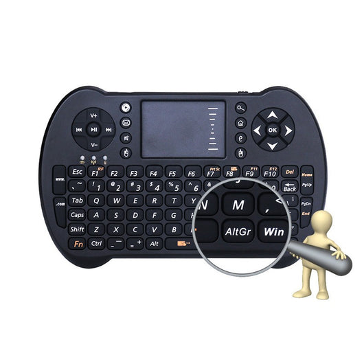 Teclado Inalámbrico QWERTY con Ratón Aéreo Integrado