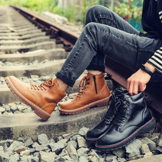 Botas de Trabajo Mid-Caña con Cordones de Seguridad