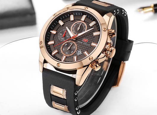 Reloj Deportivo de Negocios para Hombre con Cronógrafo de Tres Ojos - Image 5