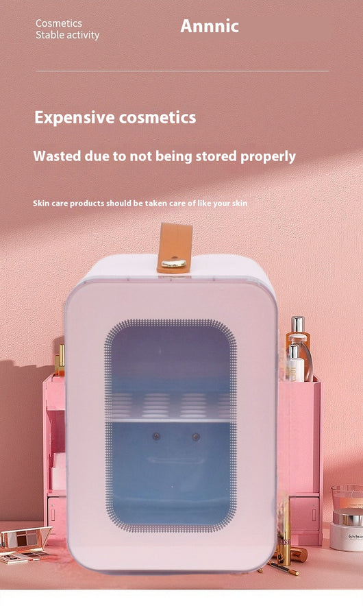 Minirefrigerador de Belleza Dual Temperatura con Puerta Transparente - Image 11