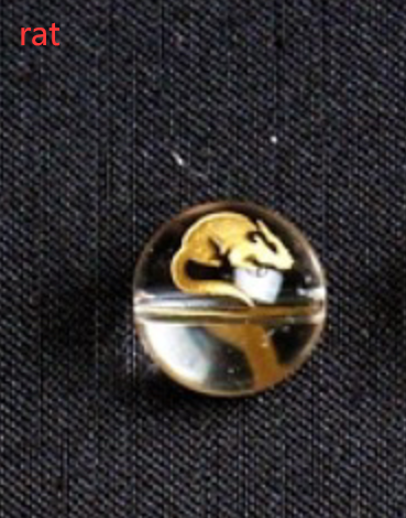 Pulsera de Cristal Obsidiana Blanca con Mantra de 6 Palabras y Los 12 Signos del Zodiaco - 4 Anillos - Image 7