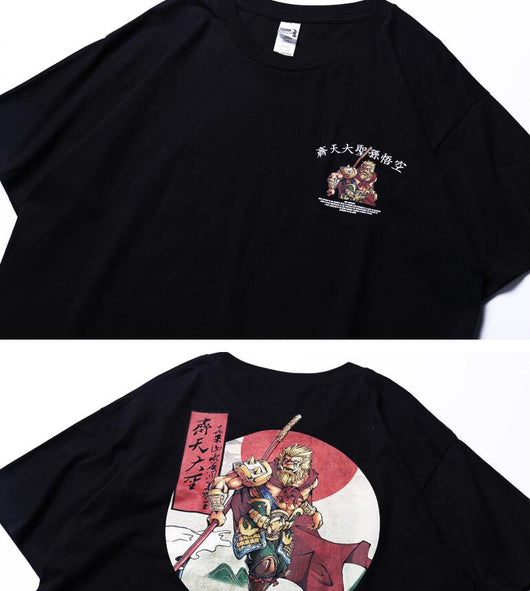 Camiseta Hip Hop Estampada de Manga Corta Unisex - Image 12