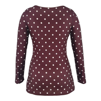 Blusa Escote Profundo con Estampado y Mangas Largas - Image 14