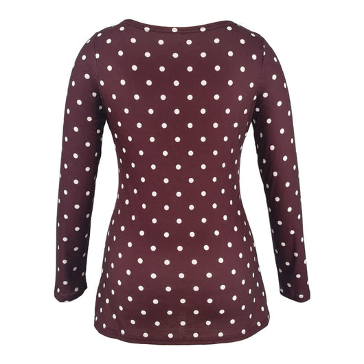 Blusa Escote Profundo con Estampado y Mangas Largas - Image 14