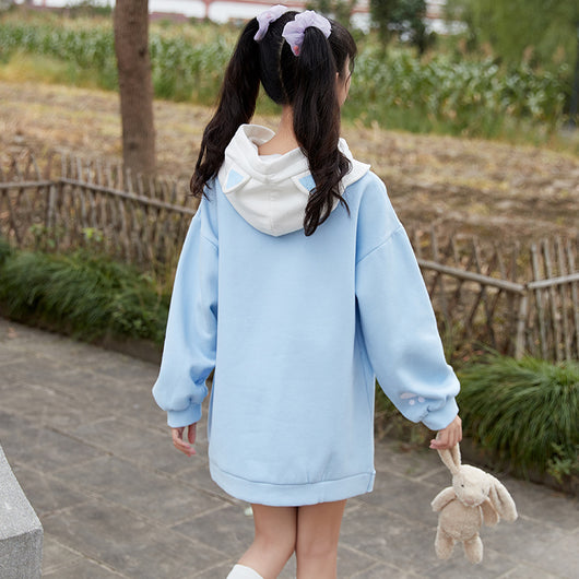 Sudadera Fleece Estilo Occidental con Capucha - Abrigo Medio para Otoño e Invierno - Image 4