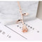 Rosado Dorado rose color pendant necklacePink Dorado rose color pendant necklace Rose Dorado