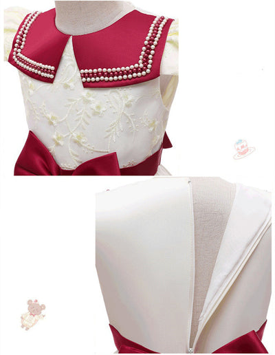 Vestido de Princesa para Niña con Mangas Tipo Avión - Image 10