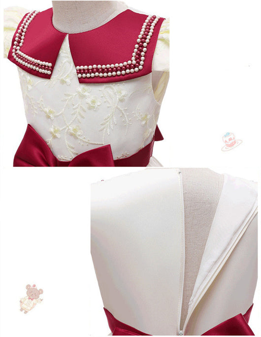 Vestido de Princesa para Niña con Mangas Tipo Avión - Image 10