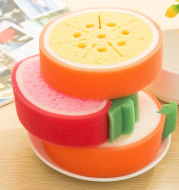 Esponja Abrasiva Gruesa con Diseño de Frutas - Image 6