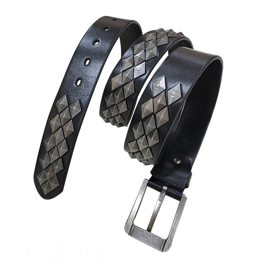 Cinturón de Cuero con Remaches para Hombre y Mujer - Image 2
