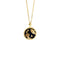 Sterling Plateado Zodiac Negro shell Cancer