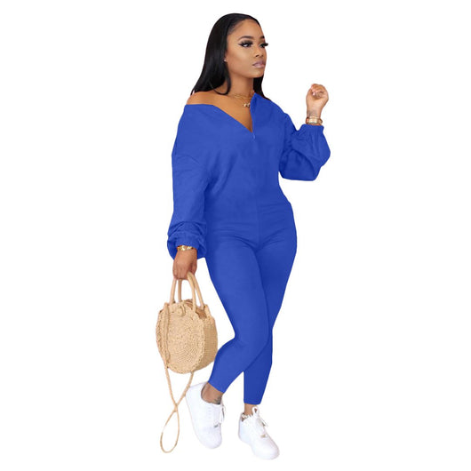 Jumpsuit Casual Holgado para Mujer con Hombros Caídos - Image 10