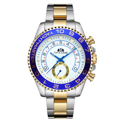 Reloj Automático de Acero Dorado con Esfera Luminosa para Hombre - Image 25