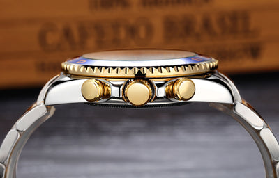 Reloj Automático de Acero Dorado con Esfera Luminosa para Hombre - Image 27