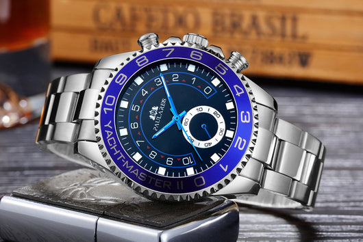 Reloj Automático de Acero Dorado con Esfera Luminosa para Hombre - Image 21