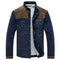 Chaqueta Casual Slim Fit para Hombre - Diseño Patchwork Primavera Otoño