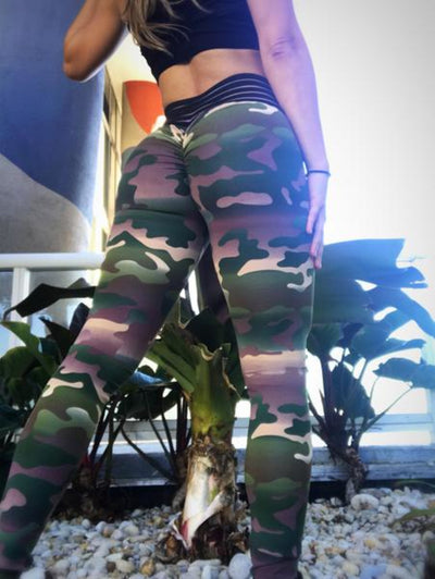 Leggings Deportivos Cintura Alta con Costuras Camuflaje y Efecto Reductor - Image 5