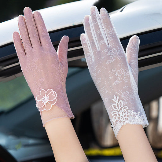 Guantes Femeninos de Seda de Hielo con Protección UV - Image 9