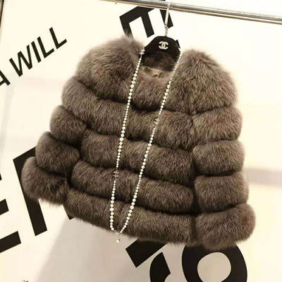 Abrigo de Piel Sintética para Mujer - Elegante y Abrigador para Invierno - Image 8