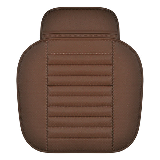 Funda de Asiento de Auto Premium en Cuero Completo con Respaldo Ergonómico
