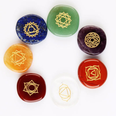 Piedras de Bolsillo de los 7 Chakras - Cristales Naturales - Image 3