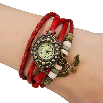Reloj Pulsera Vintage Ángel para Mujer - Diseño Delicado