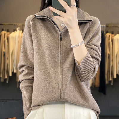 Cardigan de Lana Cuello Alto para Mujer - Colección Otoño Invierno - Image 3