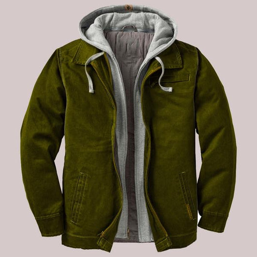Chaqueta Acolchada Gruesa con Capucha - Colores Sólidos - Image 5