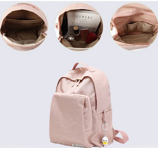 Mochila Oxford Impermeable de Color Sólido para Uso Diario - Image 6