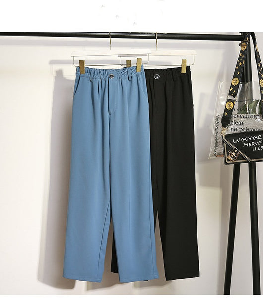 Pantalón Palazzo de Talle Ancho con Cintura Elástica - Image 7