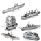Modelo 3D Destructor Naval Metálico - Puzzle DIY de Ensamblaje
