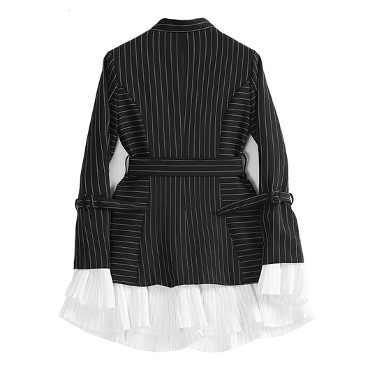 Blazer de Rayas para Mujer - Elegancia Profesional - Image 2
