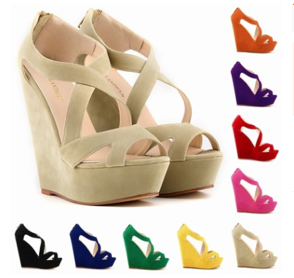 Sandalias Plataforma Tacón Alto Impermeables para Mujer - Estilo OL y Nocturno