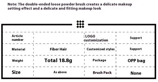 Brocha Doble para Maquillaje - Corrector y Polvo Profesional - Image 14