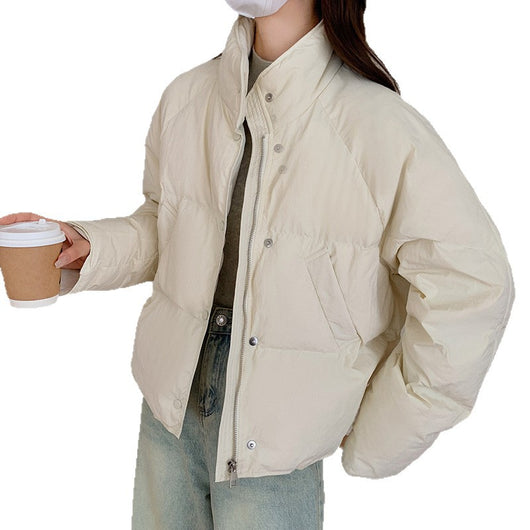 Chaqueta Acolchada Corta con Cuello Parado para Mujer - Image 5