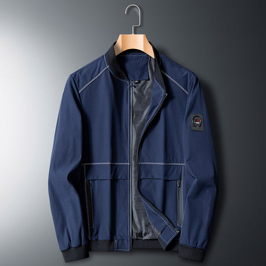 Chaqueta Deportiva Talla Grande para Hombre - Estilo Béisbol Primavera Otoño - Image 2