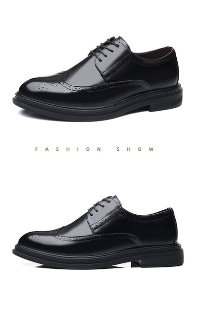 Zapatos de Cuero Oxford Estilo Británico para Hombre - Elegancia Profesional - Image 15