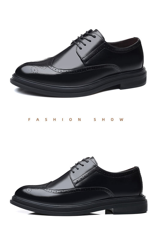 Zapatos de Cuero Oxford Estilo Británico para Hombre - Elegancia Profesional - Image 15