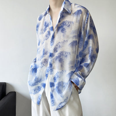 Camisa Manga Larga Tulle Transpirable para Hombre - Comodidad de Verano - Image 18