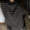 Remera Manga Larga a Rayas Vintage - Capa Base Versátil