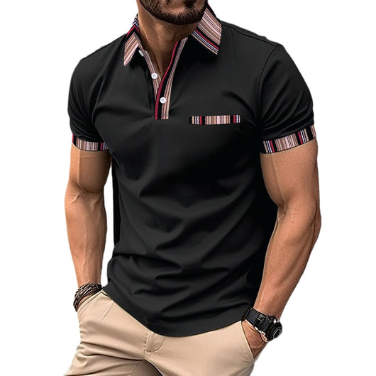 Playera Casual para Hombre con Cuello Estampado - Image 5