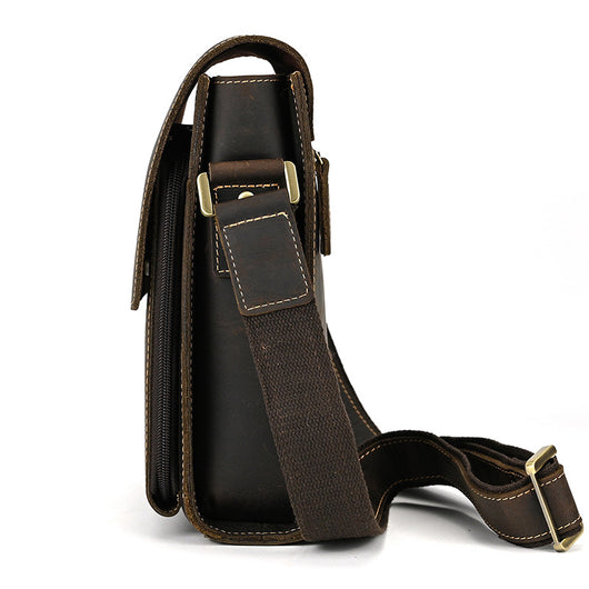 Bolso Bandolera de Cuero Genuino para Hombre - Image 40