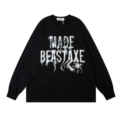 Playera Manga Larga con Estampado de Letras para Hombre - Image 5