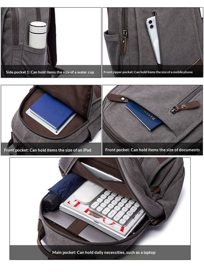 Mochila Minimalista para Hombre con Gran Capacidad - Image 23