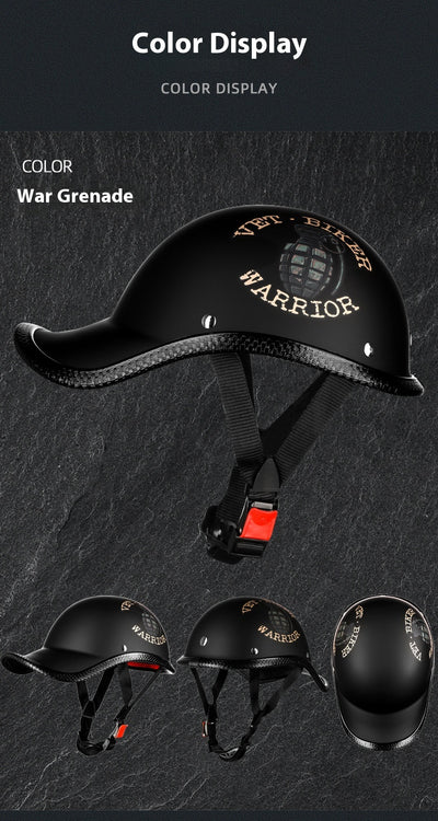 Casco Retro Eléctrico con Batería para Motocicleta - Protección de Seguridad Media - Image 19