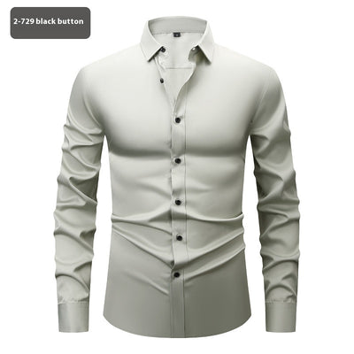 Camisa Elástica Cuatro Direcciones para Hombre - Manga Larga - Image 20