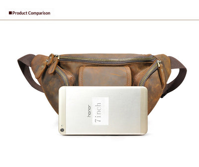 Bolsa de Pecho Cuero Crazy Horse Hombre - Cuero Genuino Premium - Image 24